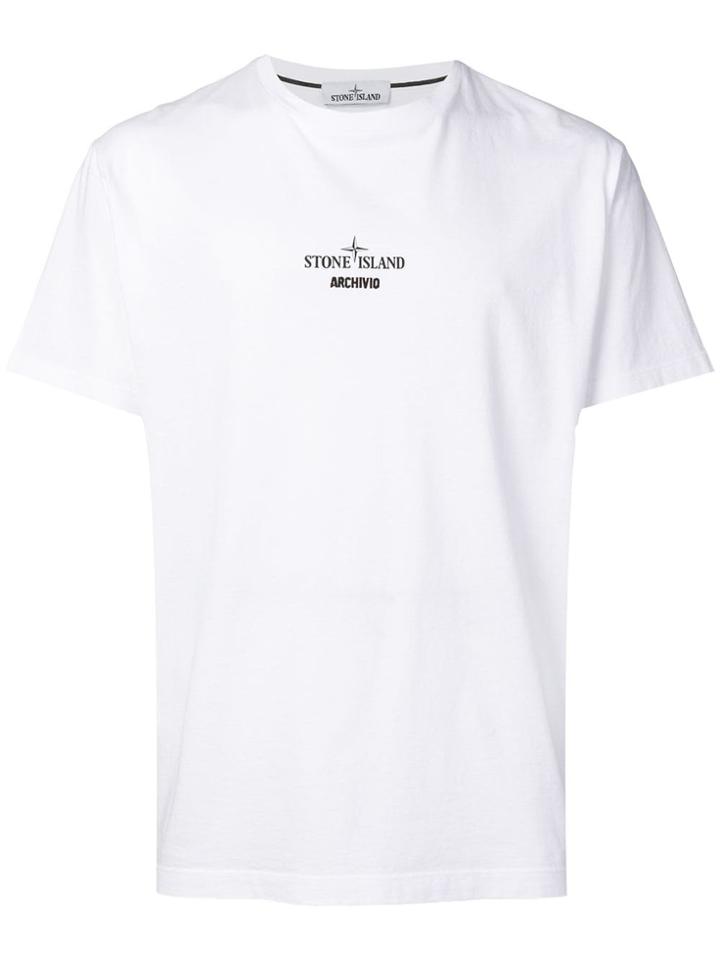 Stone Island Branded T-shirt - White