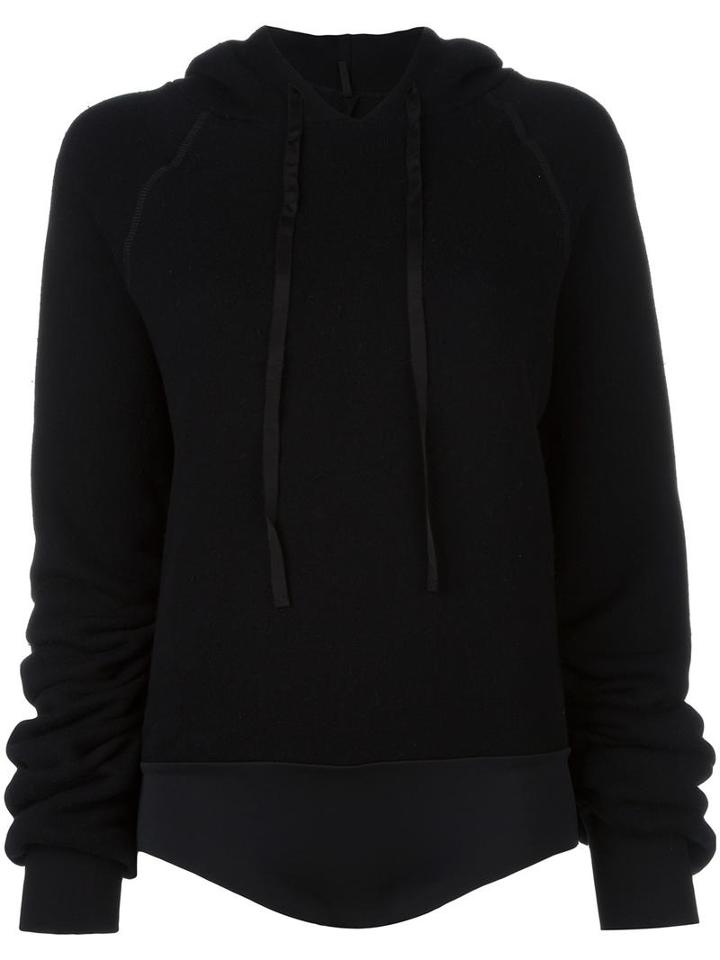 Unravel Hooded Bodysuit Jumper, Women's, Size: Medium, Black, Cotton/cashmere