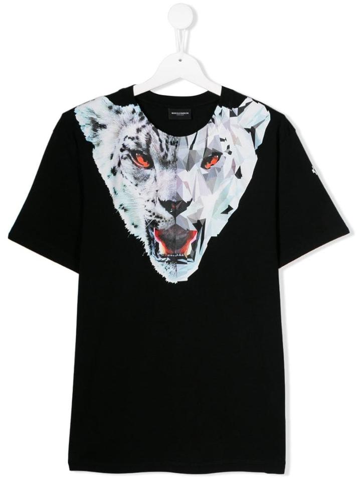 Marcelo Burlon County Of Milan Kids Teen Graphic Leopard Print T-shirt