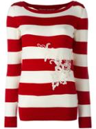 Ermanno Scervino Striped Jumper, Women's, Size: 48, Red, Cotton