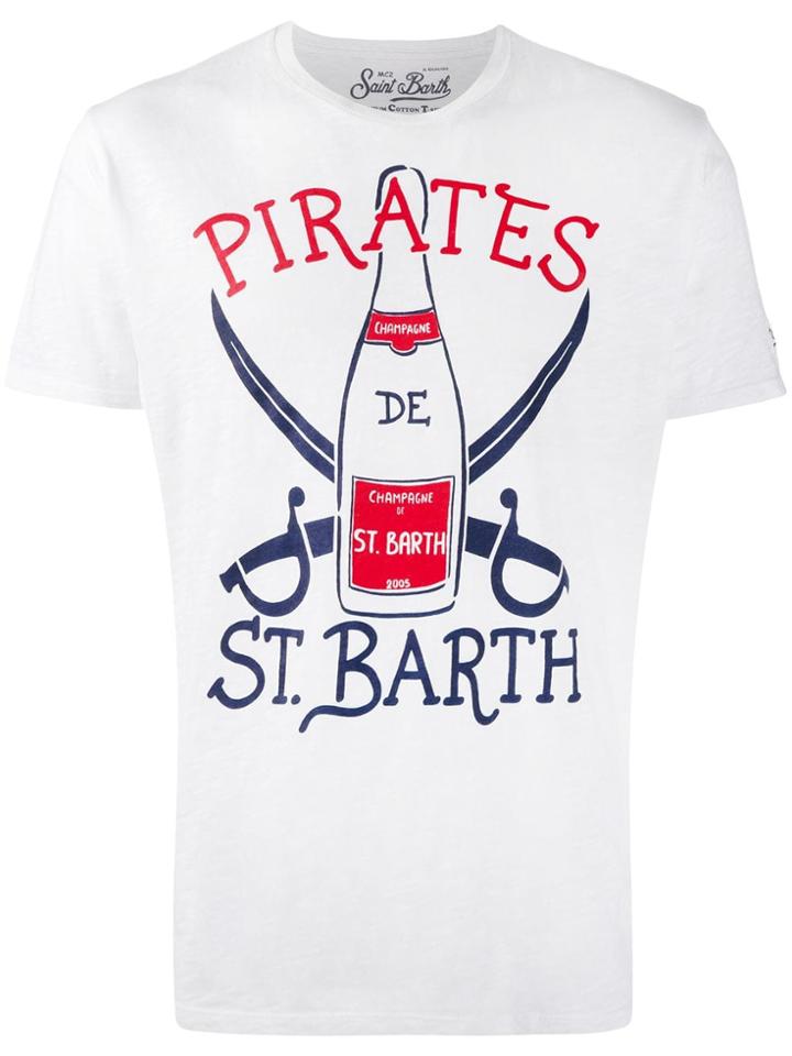 Mc2 Saint Barth Pirates Print T-shirt - White