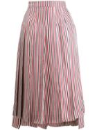 Thom Browne Rwb Silk Lining Skirt - Red