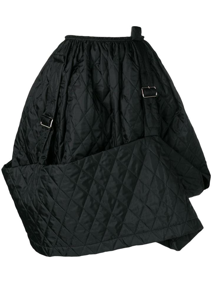 Comme Des Garçons Vintage Quilted A-line Skirt - Black