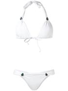 Lenny Niemeyer - Charm Embellished Bikini - Women - Polyamide/spandex/elastane - S, White, Polyamide/spandex/elastane