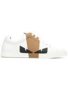 Fendi Bag Bugs Colour Block Sneakers - White