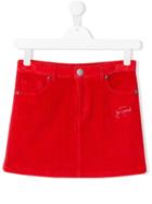 John Richmond Junior Teen Corduroy Short Skirt - Red