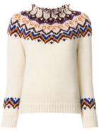 Loewe Jacquard Sweater - White