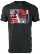 Armani Jeans Logo Print T-shirt, Men's, Size: Small, Grey, Cotton