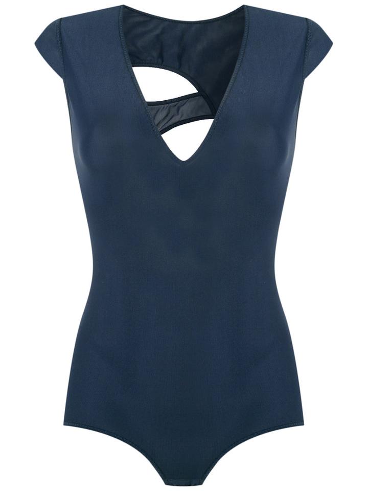 Giuliana Romanno Cut Out Details Body, Women's, Size: G, Blue, Elastodiene/polyamide