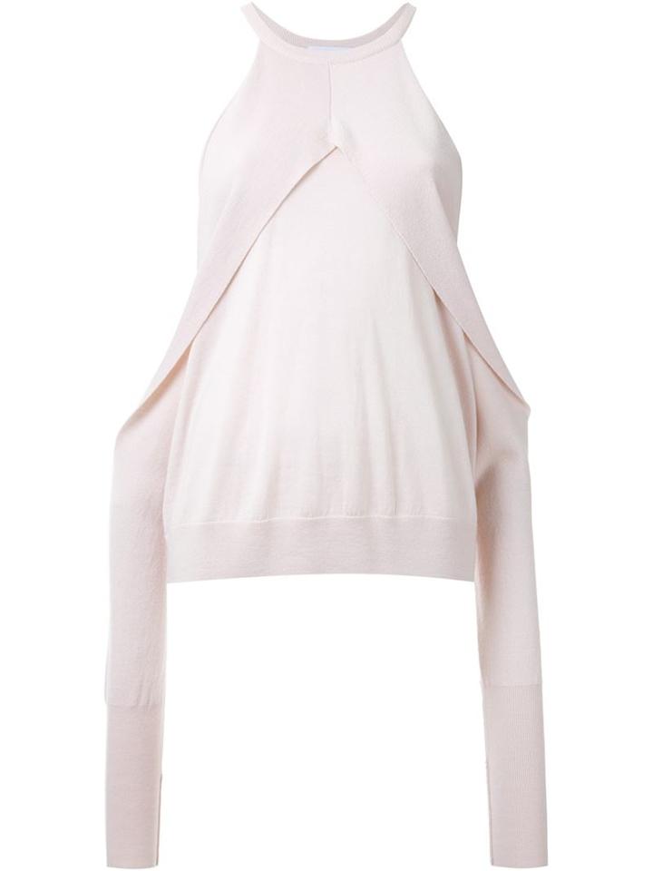 Dion Lee Sleeve Release Sweater, Women's, Size: 14, Pink/purple, Merino