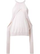 Dion Lee Sleeve Release Sweater, Women's, Size: 14, Pink/purple, Merino