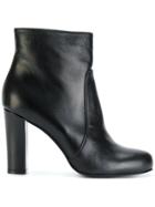 P.a.r.o.s.h. Block Heel Ankle Boots - Black