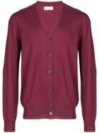Brunello Cucinelli Slim Cardigan - Red