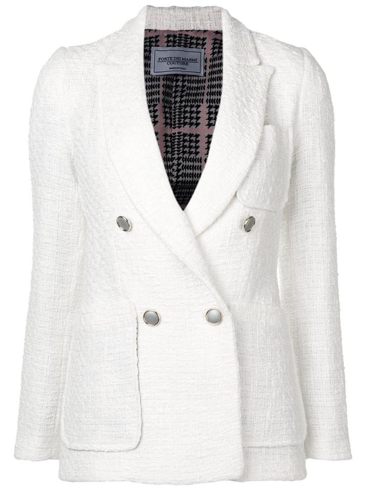 Forte Dei Marmi Couture Double-breasted Blazer - White