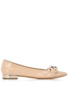 Casadei Chain Detail Ballerinas - Neutrals