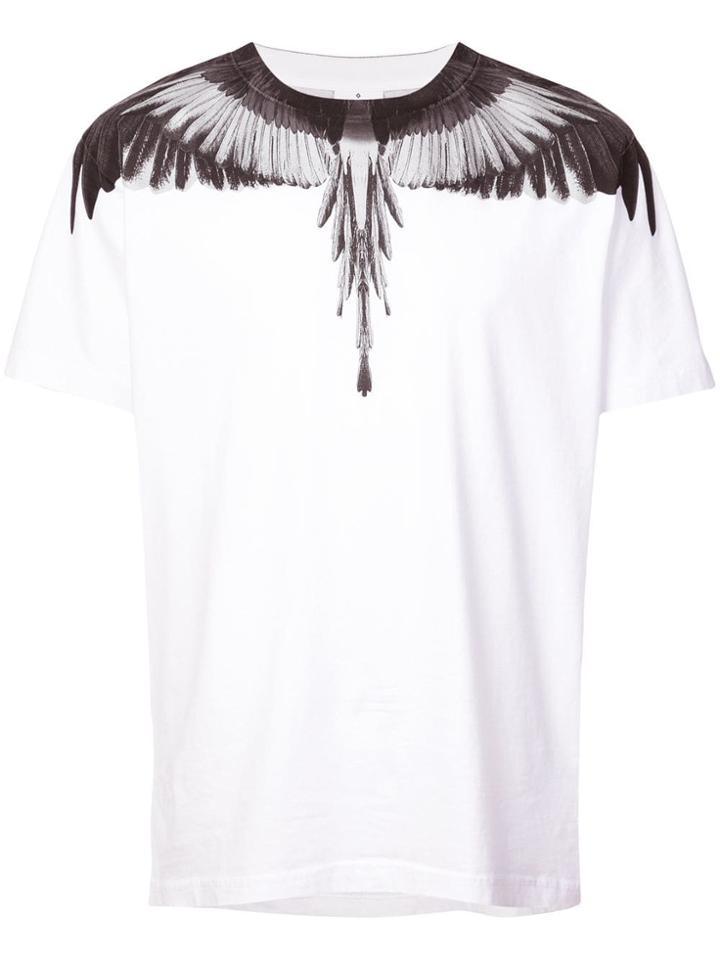 Marcelo Burlon County Of Milan Feather Print T-shirt - White