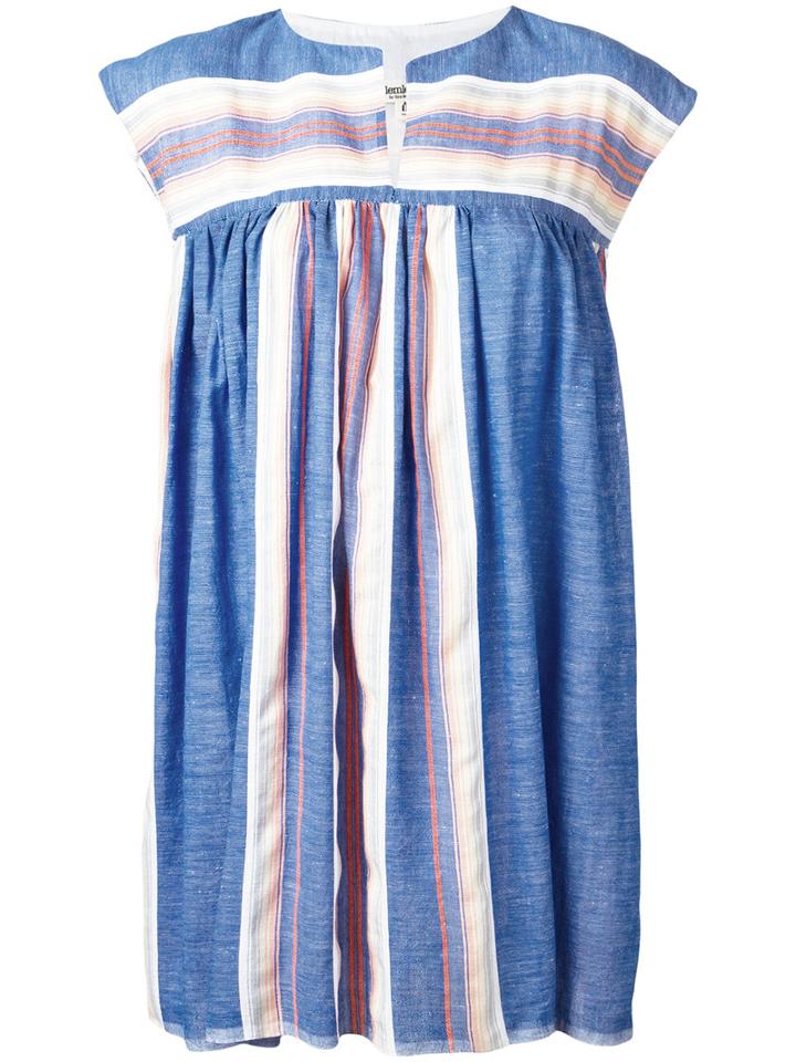 Lemlem Stripe Tunic Dress, Women's, Size: Small, Blue, Cotton/acrylic