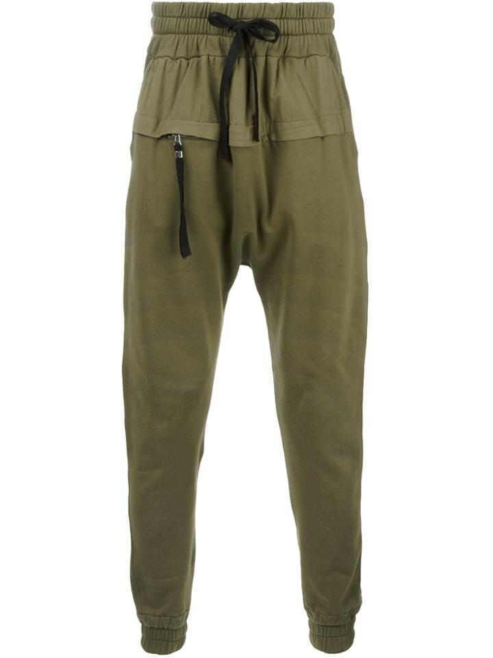 Blood Brother Drop-crotch Trousers - Green