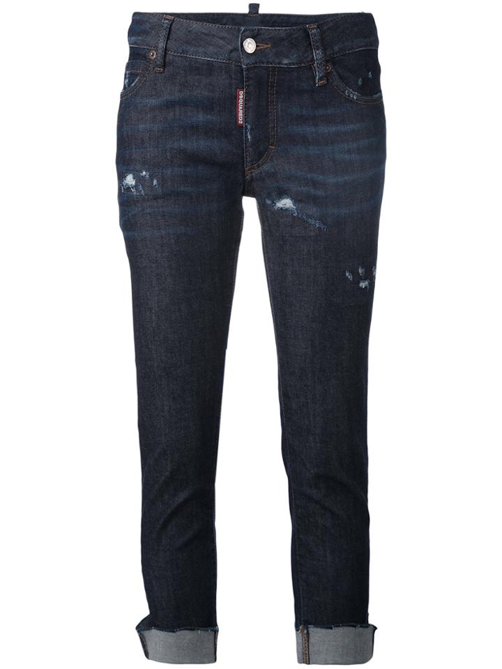 Dsquared2 Cool Girl Everyday Cropped Jeans - Blue