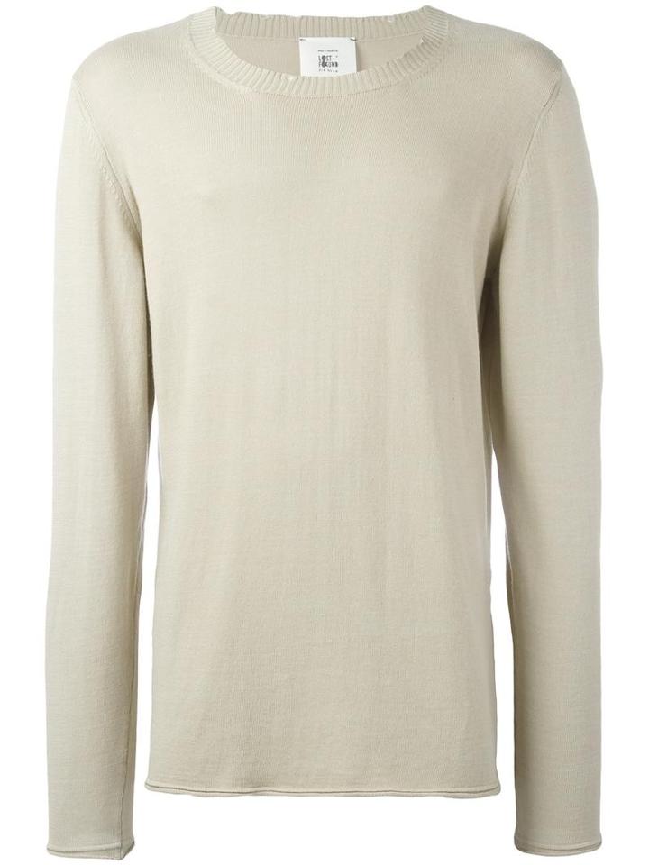 Lost & Found Rooms Crew Neck Jumper, Men's, Size: Small, Nude/neutrals, Cotton