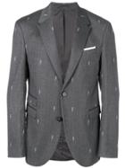 Neil Barrett Lightning Bolt Blazer - Grey