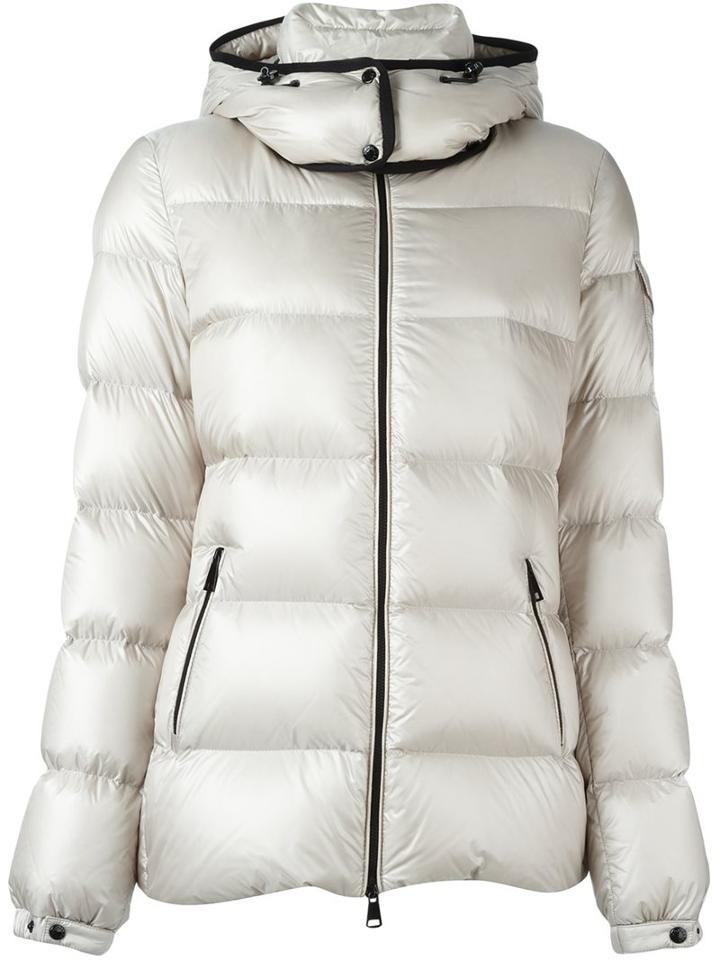 Moncler 'berre' Padded Jacket, Women's, Size: 3, Nude/neutrals, Polyamide/feather Down