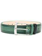 Paul Smith Perforated Buckled Belt - Green