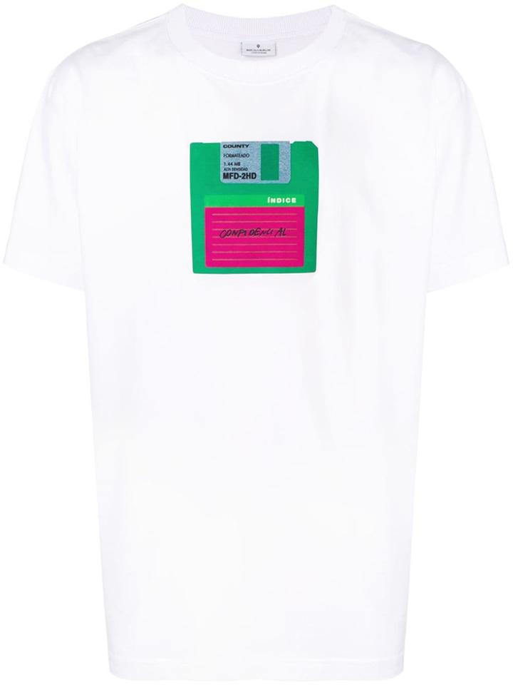 Marcelo Burlon County Of Milan Floppy Disk T-shirt - White