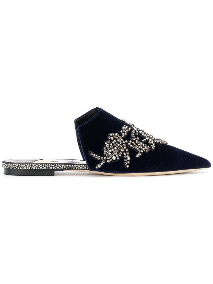 Jimmy Choo Rachel Flat Mules - Blue