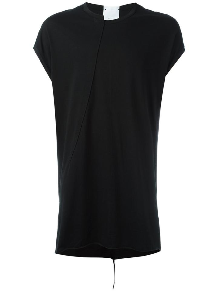 Lost & Found Rooms Lateral Slit T-shirt, Men's, Size: Large, Black, Cotton