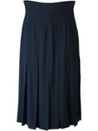 Chanel Vintage Midi Skirt, Women's, Size: 38, Blue