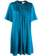 Roksanda Pleated Detail Dress - Blue
