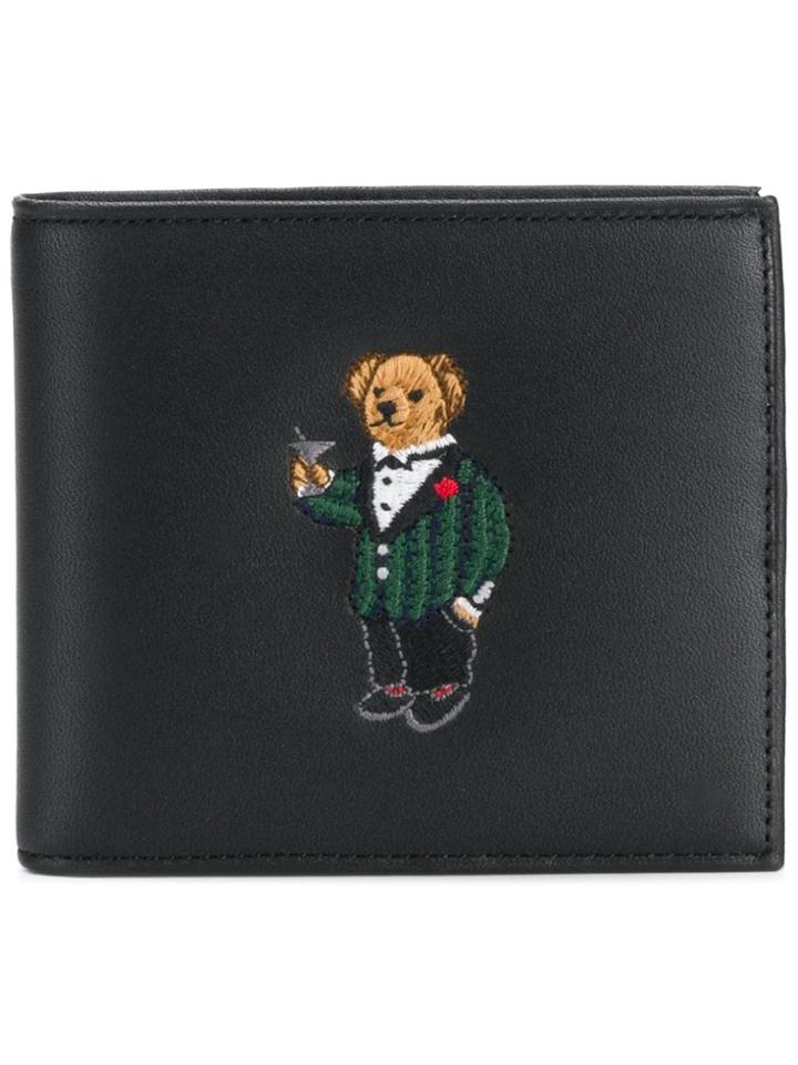 Polo Ralph Lauren Embroidered Teddy Wallet - Black