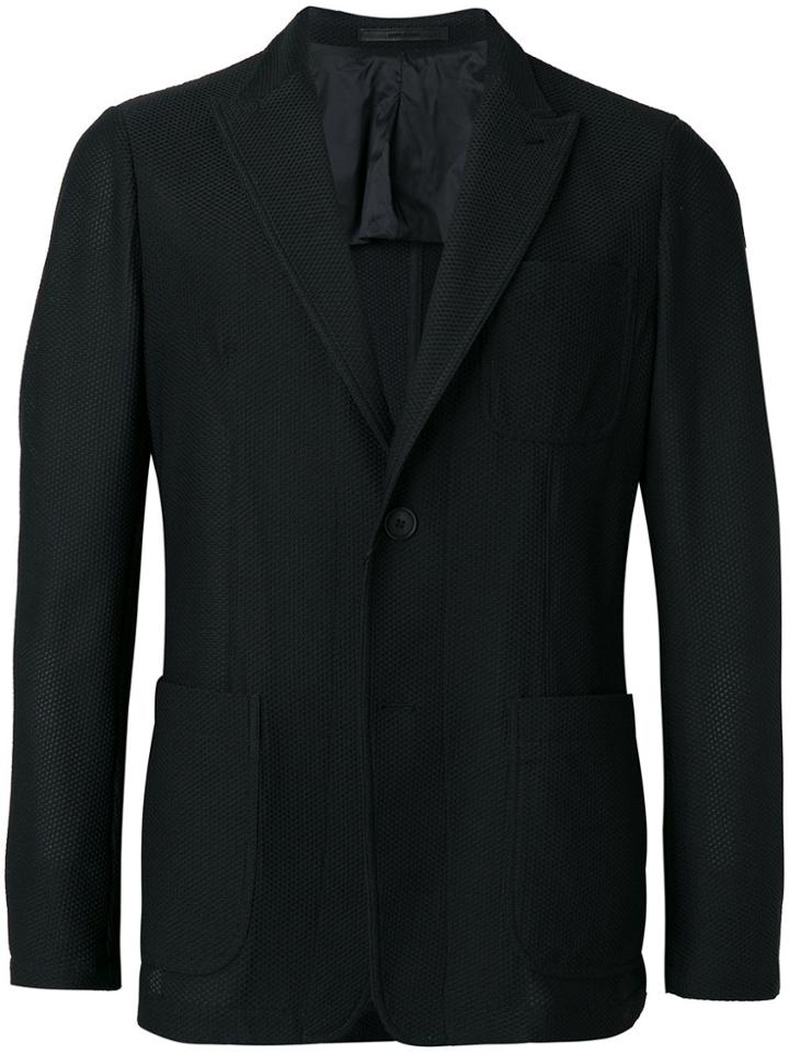 Giorgio Armani Mesh Blazer - Black