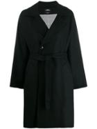 A.p.c. Belted Coat - Black