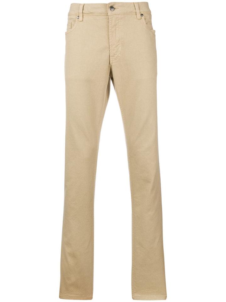 Tod's Tod`s - Man - Chino Denim Pants - Nude & Neutrals