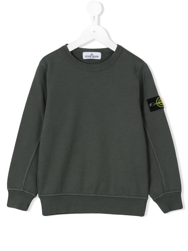 Stone Island Kids - Crew Neck Sweatshirt - Kids - Cotton - 4 Yrs, Toddler Boy's, Grey