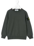 Stone Island Kids - Crew Neck Sweatshirt - Kids - Cotton - 4 Yrs, Toddler Boy's, Grey