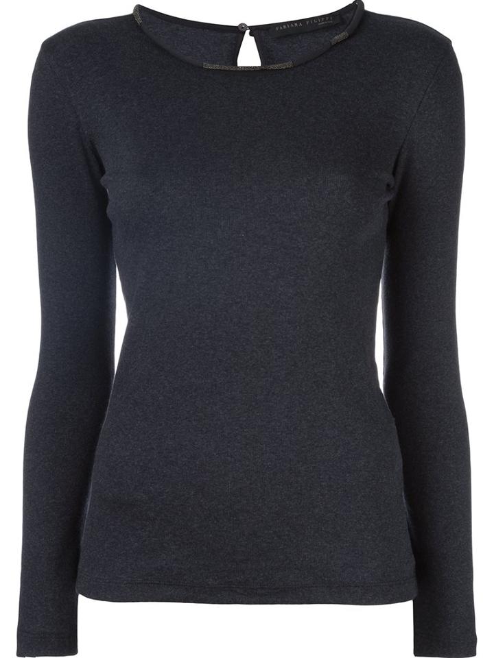 Fabiana Filippi Round Neck Longsleeved T-shirt