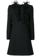 Yves Saint Laurent Vintage Ruffle Placket Dress - Black