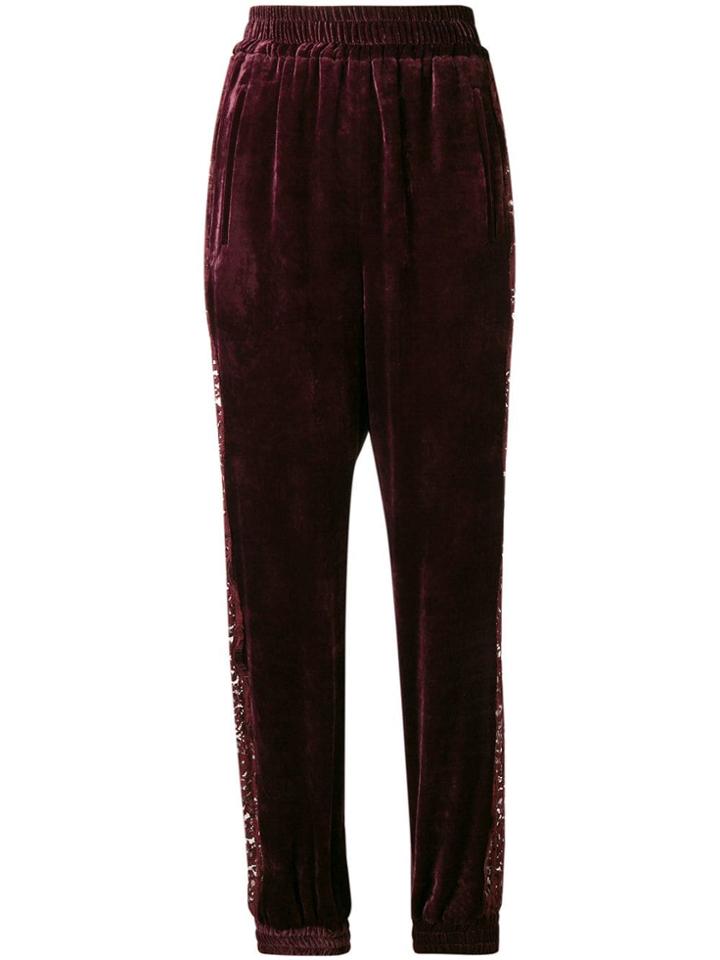 Stella Mccartney Velvet Lace Tapered Trousers