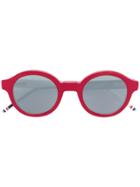 Thom Browne Eyewear Round Sunglasses - Red