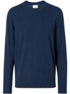Burberry Monogram Motif Cashmere Sweater - Blue