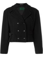 Jean Paul Gaultier Pre-owned Cropped Double Breasted Jacket - Black