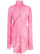 Sies Marjan Willie Lace Ruched Top - Pink
