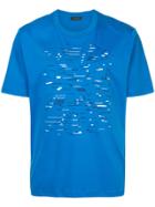 D'urban Pixel Print T-shirt - Blue