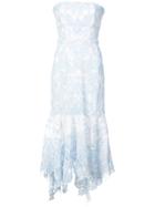 Jonathan Simkhai Lace-embroidered Flared Dress - Blue