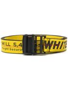 Off-white Oversized Logo Belt - Yellow