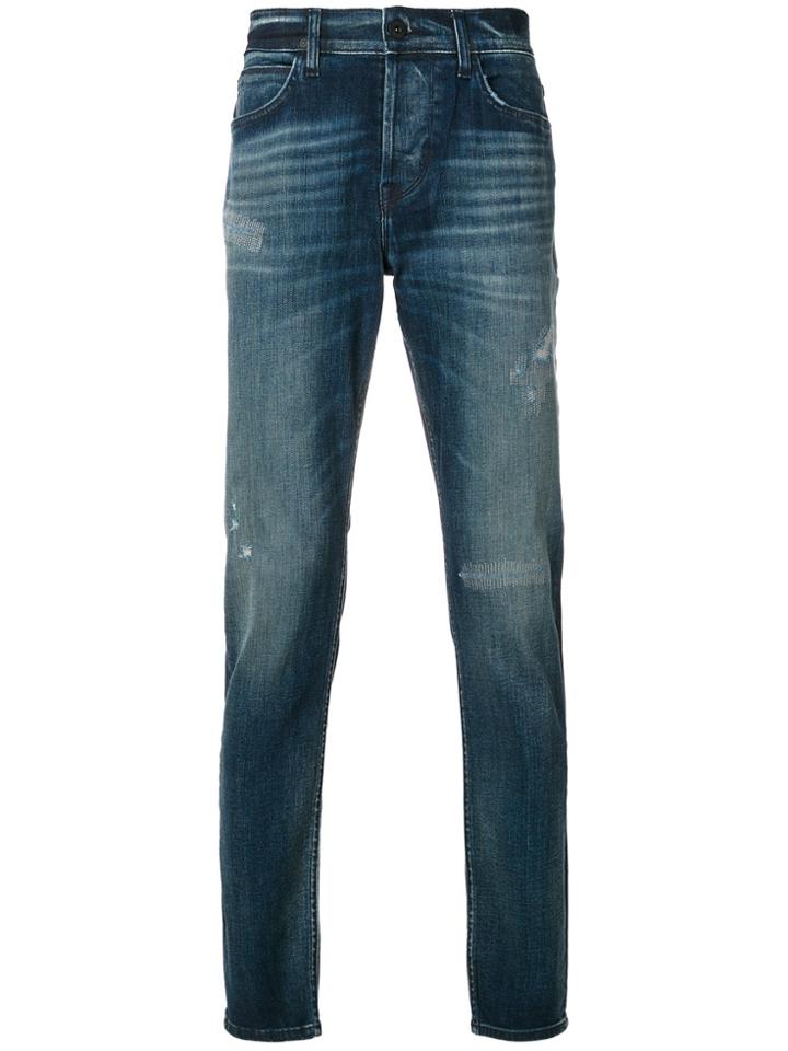 Hudson Stitch Detail Jeans - Blue