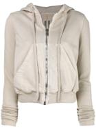Rick Owens Drkshdw Zipped Hoodie - Neutrals